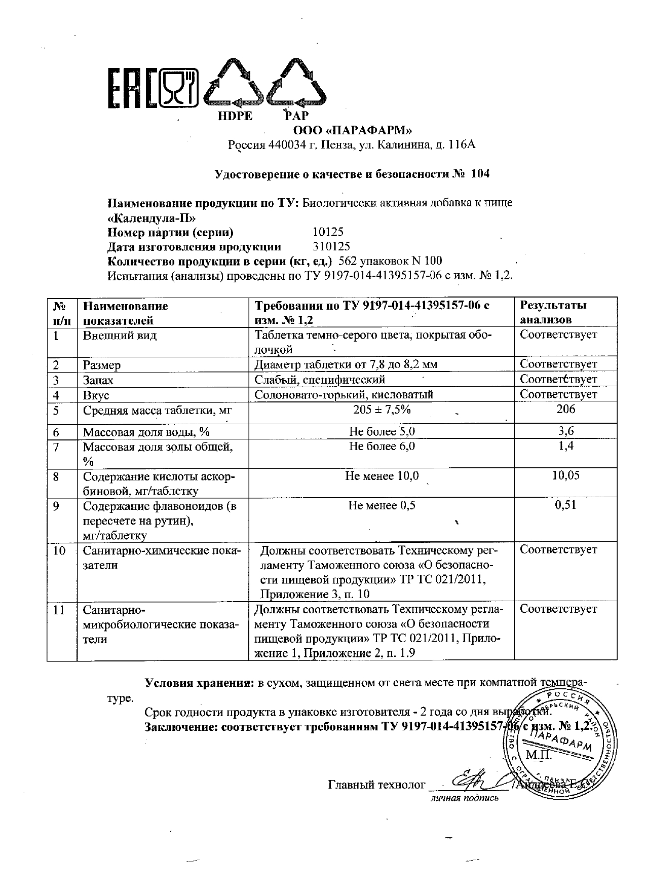 Паспорт №012025